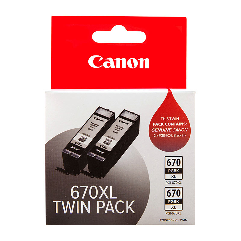V177-D-CI670XLT_uc__13942_1 CANON PGI670XL Black Ink Twin Pack of - Image 1