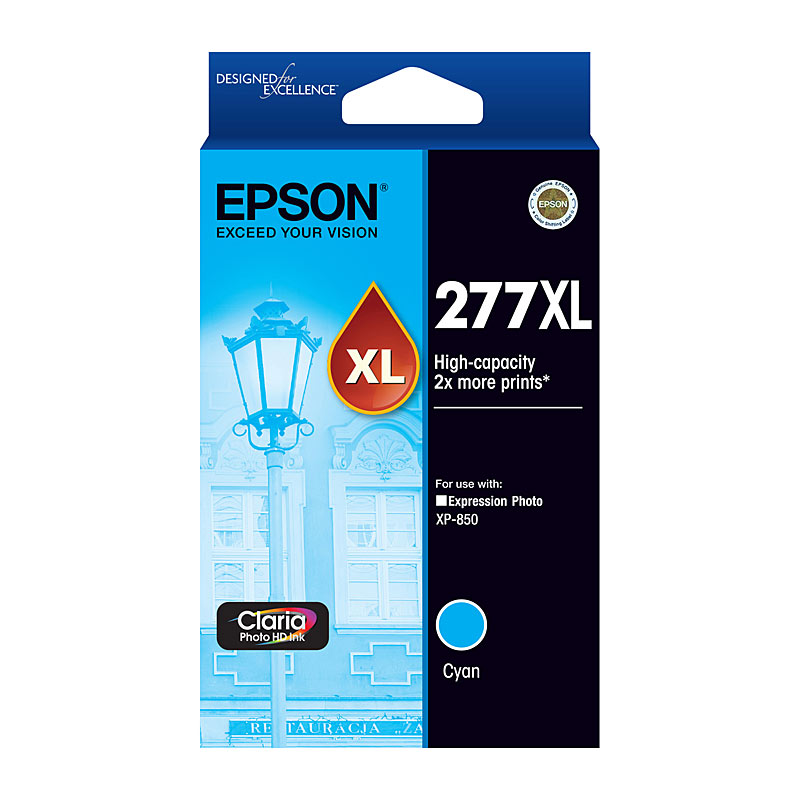 V177-D-E277CXL_uc__39405_1 EPSON 277XL Cyan Ink Cartridge - Image 1