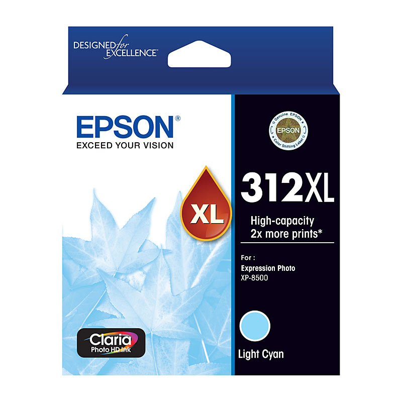 V177-D-E312LCXL_uc__39057_1 EPSON 312XL Light Cyan Ink Cartridge - Image 1