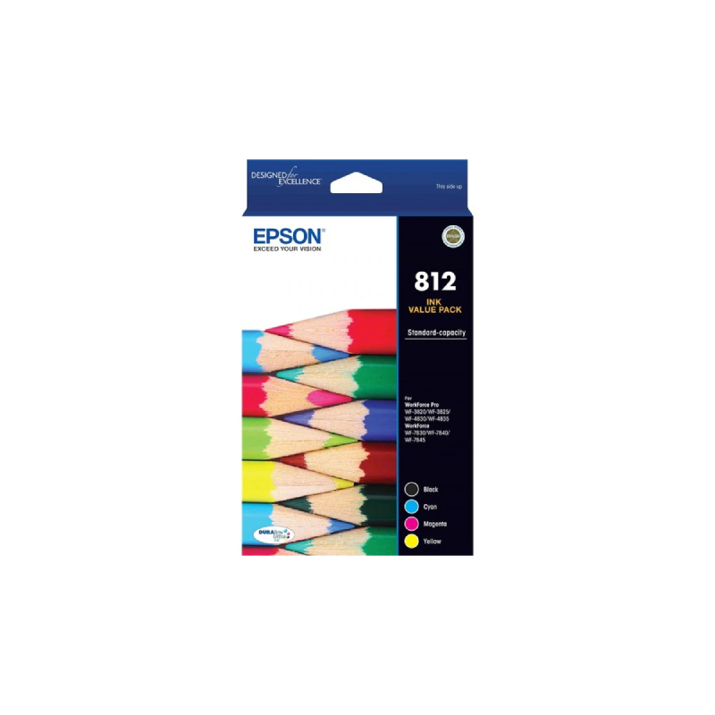 V177-D-E812VP_E812VP__63660_1 EPSON 812 4 Ink Value Pack - Image 1