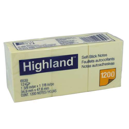 V177-D-HL6539Y_hnotes__16778_1 HIGHLAND Notes 6539 Pack of 12 Bx12 - Image 1