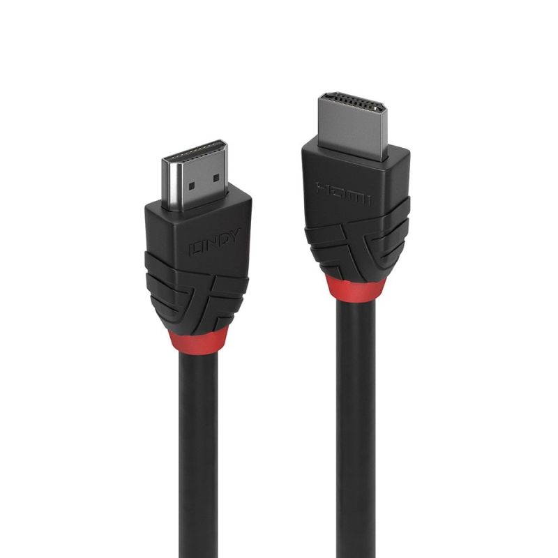 V177-D-LIN36470-uc__18114-00 LINDY .5m HDMI Cable Black Line - Image 1
