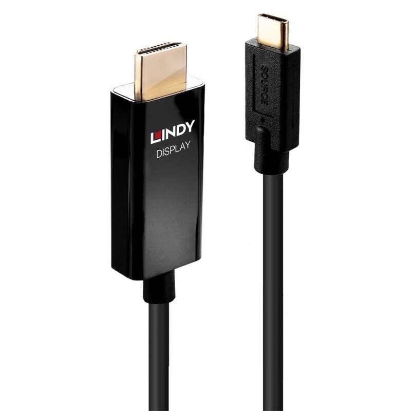 V177-D-LIN43292-LIN43292__52464-00 LINDY 2m USBC to HDMI Adapter - Image 1