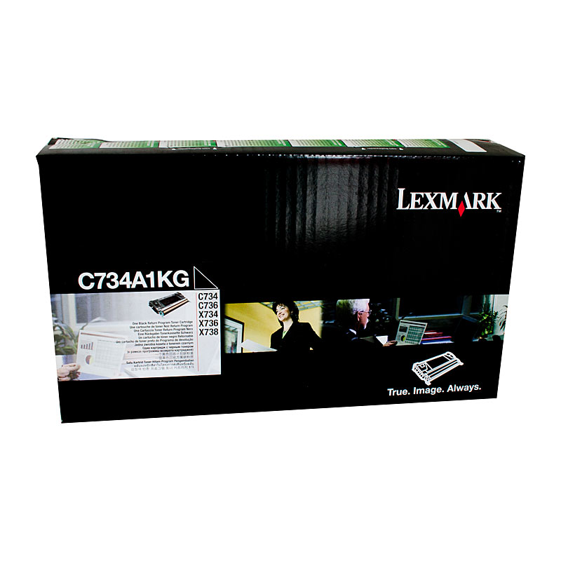 V177-D-LX734A1KG-uc__99753-00 LEXMARK C734 Black Toner Cart - Image 1