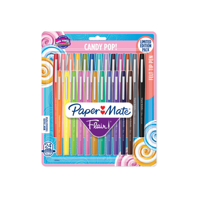 V177-D-PM1979424-PM1979424__71311-00 PAPER MATE Flair Felt Tip Ast Pack of 24 Box of 4 - Image 1
