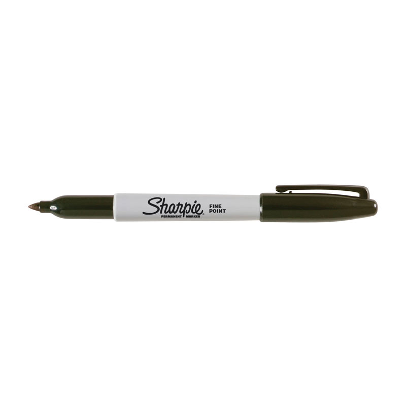V177-D-SH30051-34156-00 SHARPIE Fine Point Permanent Marker Black Box of 12 - Image 1