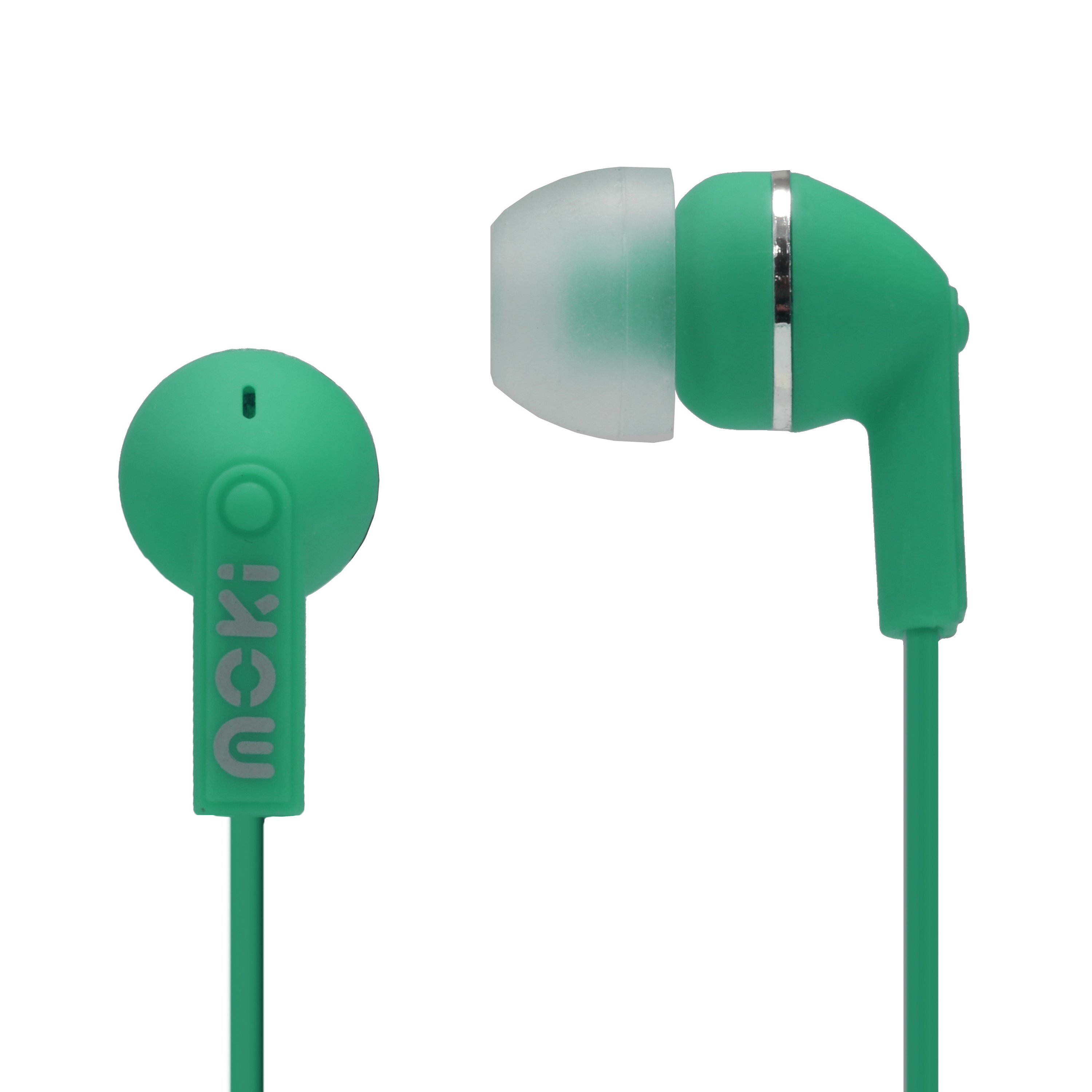 V177-HPDOTG-ACC-HPDOTG-00__30028-00 MOKI Dots Noise Isolation Earbuds - GREEN - Image 1