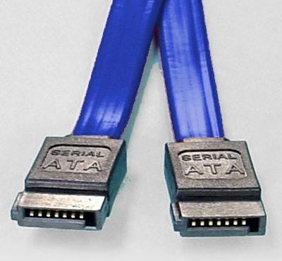 V177-L-CB8W-FC-5080-CB8W-FC-5080__97322-00 8WARE SATA 3.0 Data Cable 0.5m / 50cm Male to Male Straight 180 to 180 Degree 26AWG Blue CBAT-SATA3-180D - Image 1