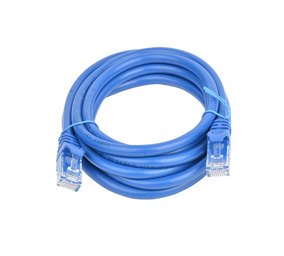 C 8WARE Cat6a UTP Ethernet Cable 2m Snagless Blue - Image 1
