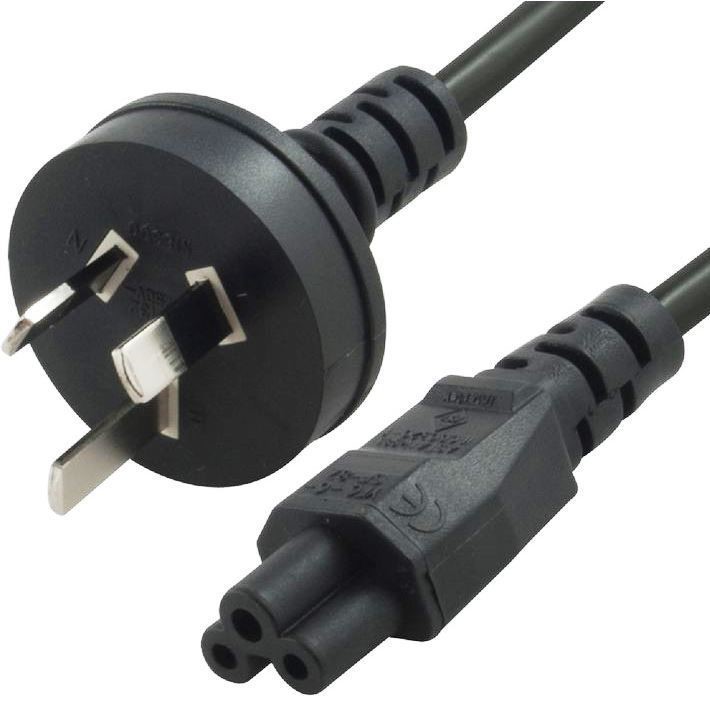 V177-L-CB8W-RC-3084AU-010-CB8W-RC-3084AU-010__90008-00 8WARE Power Cable 1m 3-Pin AU to IEC C5 Male to Female - Image 1