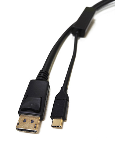 V177-L-CB8W-RC-3USBDP-2-CB8W-RC-3USBDP-2__64519-00 8WARE USB Type-C to Display Port DP Adapter 2m Male to Male Black - Image 1