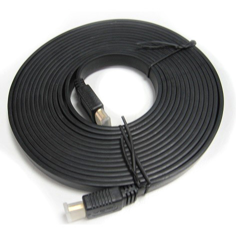 V177-L-CB8W-RC-HDMIF-5-CB8W-RC-HDMIF-5__73190-00 8WARE High Speed HDMI Flat Cable 5m Male to Male - Image 1