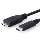 V177-L-CB8W-UC-3001UBC-CB8W-UC-3001UBC__11207-00 8WARE USB 3.1 Cable 1m Type-C to Micro B Male to Male Black 10Gbps - Image 1
