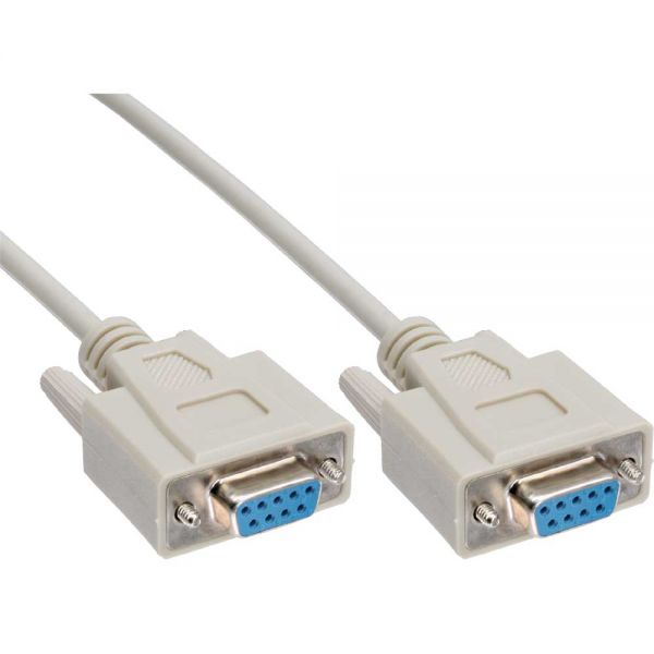 V177-L-CBAT-DB9NULL-FF-3-CBAT-DB9NULL-FF-3__53102-00 ASTROTEK 3m Serial RS232 Null Modem Cable - DB9 Female to Female 7C 30AWG-Cu Molded Type Wired crossover for data transfer between 2 DTE devices LS - Image 1