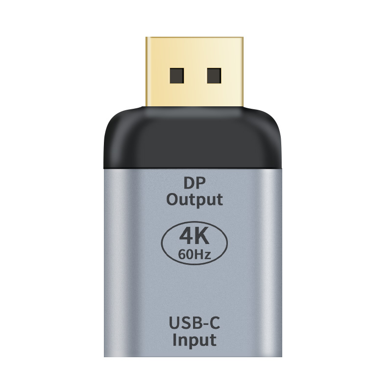 V177-L-CBAT-DPUSBC-MF_CBAT-DPUSBC-MF__22638_1 ASTROTEK USB-C to DP DisplayPort Female to Male Adapter support 4K@60Hz Aluminum shell Gold plating for Windows Android Mac OS - Image 1