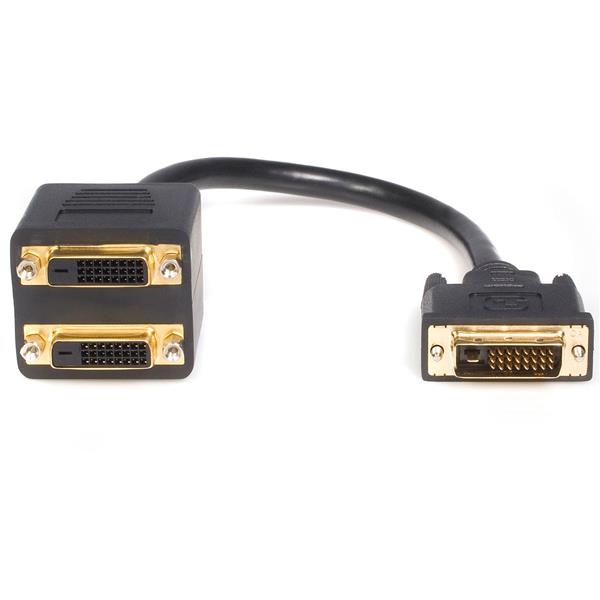 V177-L-CBAT-DVID-TO-DVIDX2_CBAT-DVID-TO-DVIDX2__00015_1 ASTROTEK DVI-D Splitter Cable 24+1 pins Male to 2x Female Gold Plated - Image 1