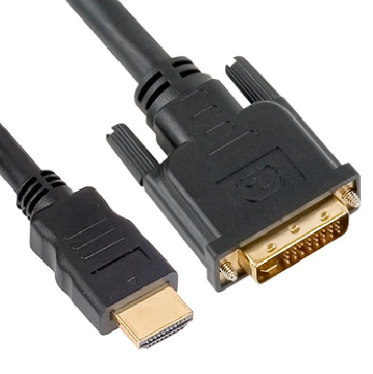 V177-L-CBAT-HDMIDVID-MM-1.8_CBAT-HDMIDVID-MM-1.8__41240_1 ASTROTEK HDMI to DVI-D Adapter Converter Cable 2m - Male to Male 30AWG OD6.0mm Gold Plated RoHS Black PVC Jacket - Image 1