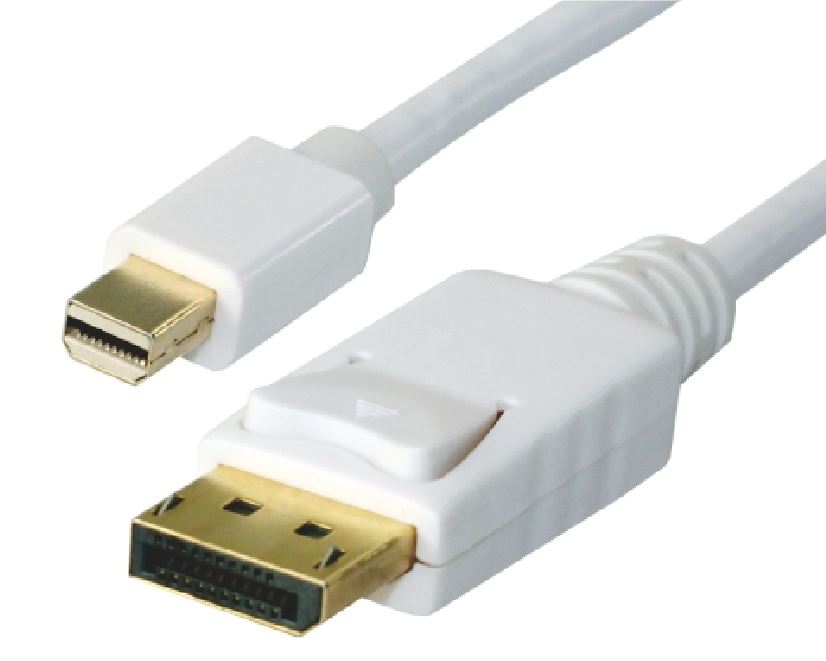 V177-L-CBAT-MINIDPP-2_CBAT-MINIDPP-2__45470_1 ASTROTEK Mini DisplayPort DP to DisplayPort DP Cable 2m - 20 pins Male to Male Gold Plated RoHS CBMDPMM2 - Image 1