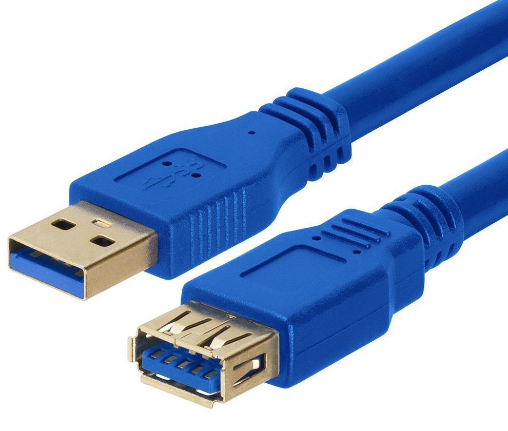 V177-L-CBAT-USB3-AA-1M_CBAT-USB3-AA-1M__88394_1 ASTROTEK USB 3.0 Extension Cable 1m - Type A Male to Type A Female Blue Colour - Image 1