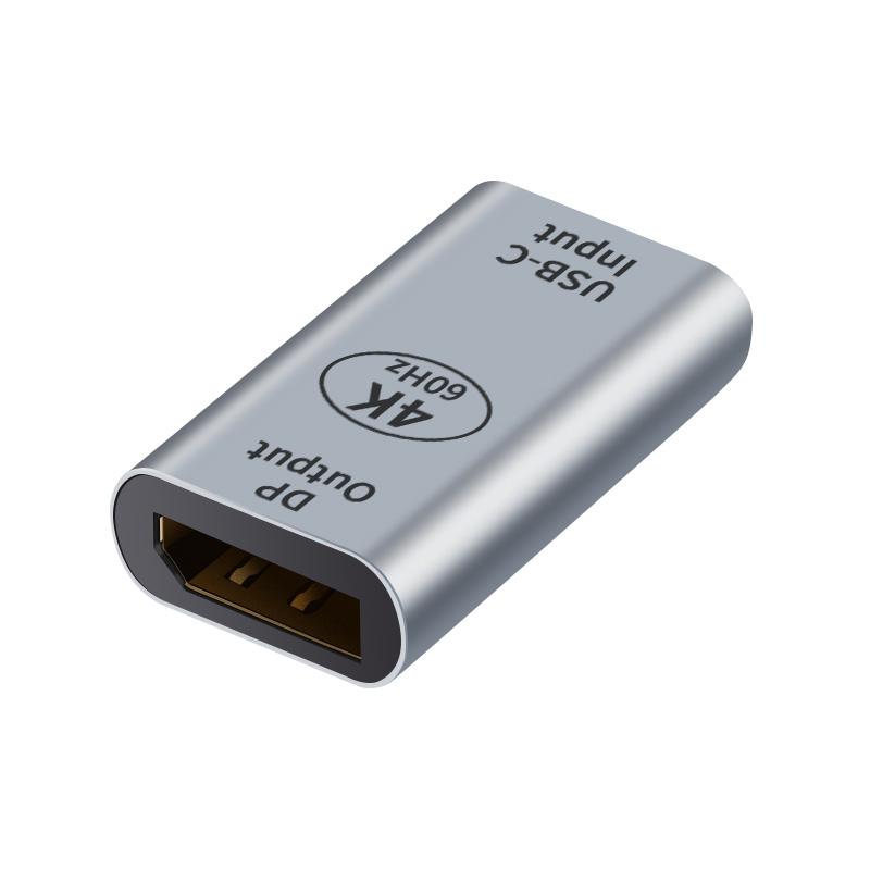 V177-L-CBAT-USBCDP-FF_CBAT-USBCDP-FF__19129_1 ASTROTEK USB-C to DP DisplayPort Female to Female Adapter support 4K@60Hz Aluminum shell Gold plating for Windows Android Mac OS - Image 1