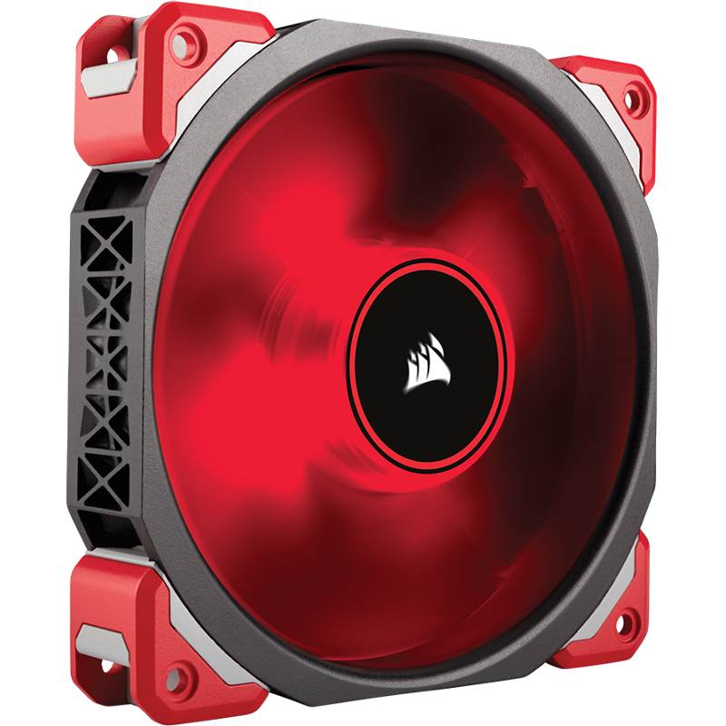 V177-L-CFCO-ML120RLED_CFCO-ML120RLED__35683_1 CORSAIR ML120 Pro LED, Red, 120mm Premium Magnetic Levitation Fan - Image 1