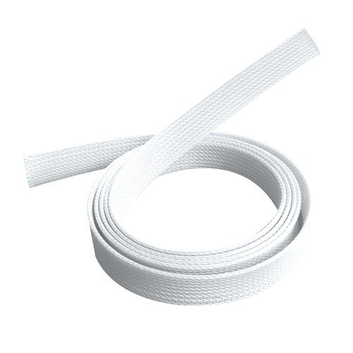 V177-L-CMBT-CS-30-W-72689-00 BRATECK Braided Cable Sock 30mm/1.2' Width Material Polyester Dimensions1000x30mm -- White - Image 1