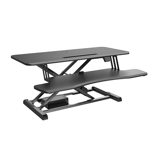 V177-L-MABT-DWS15-02-72566-00 BRATECK Electric Sit-Stand Desk Converter with Keyboard Tray Deck (Standard Surface) Worksurface Up to 20kg - Image 1