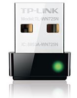 V177-L-NWTL-WN725N-NWTL-WN725N__49535-00 TP-Link TL-WN725N N150 Nano Wireless N USB Adapter 2.4GHz (150Mbps) 1xUSB2 802.11bgn Internal Antenna miniature design for Notebook Laptop - Image 1