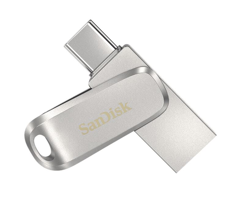 V177-L-USSD-USBUD-32G_USSD-USBUD-32G__90482_1 SANDISK 32GB Ultra Dual Drive Luxe USB-C & USB-A Flash Drive Memory Stick 150MB/s USB3.1 Type-C Swivel for Android Smartphones Tablets Macs PCs - Image 1