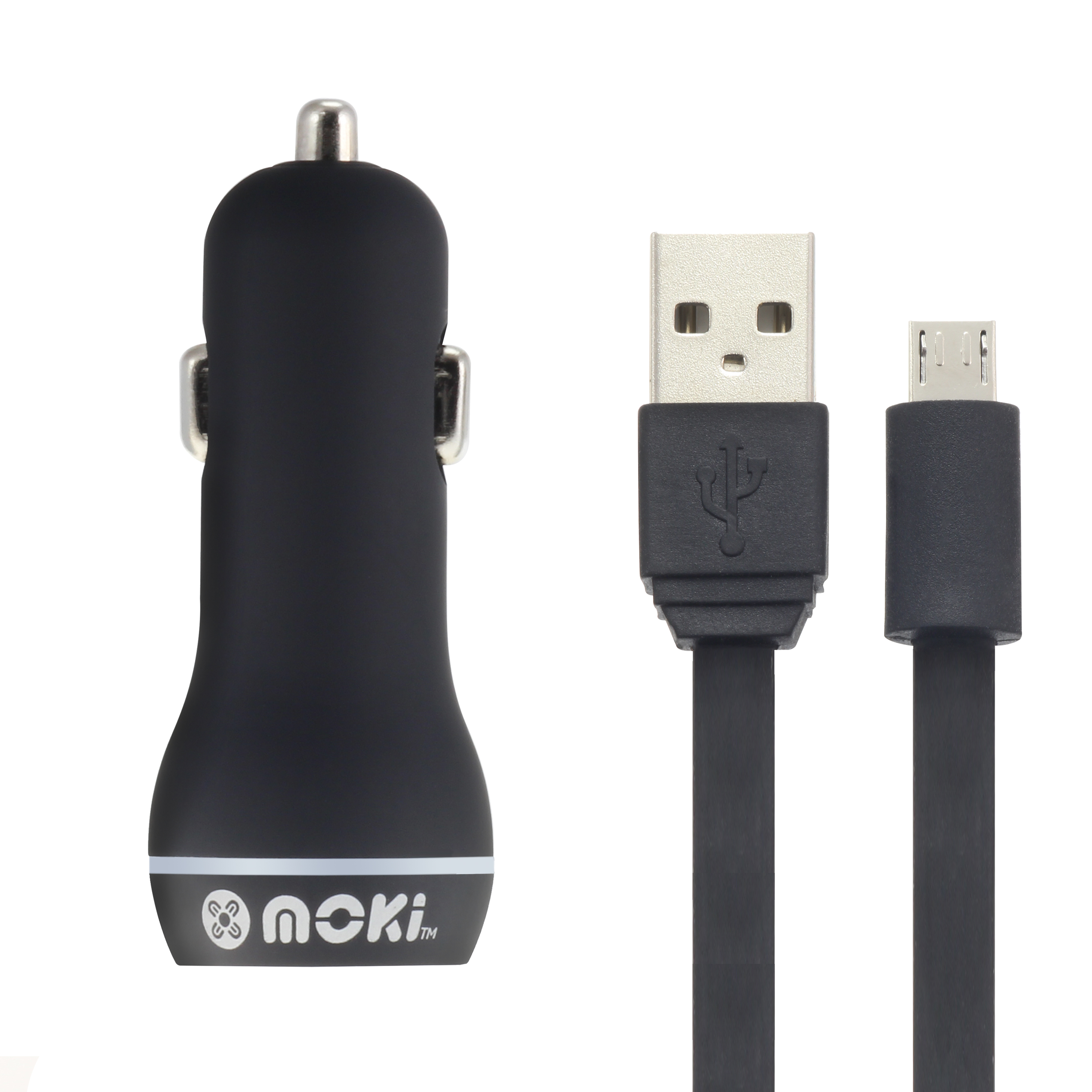 V177-MUSBMCAR-ACC-MUSBMCAR-00__27545-00 MOKI MicroUSB SynCharge Cable & Car - Image 1
