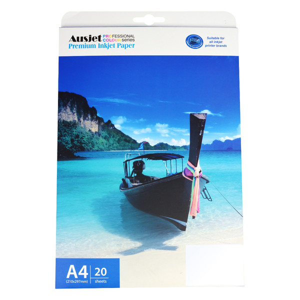 V177-P-220A4TSTPD-P-220A4TSTPD__16683-00 AUSJET 220gsm A4 T-Shirt Transfer Paper - Dark Colours 20 Sheets - Image 1