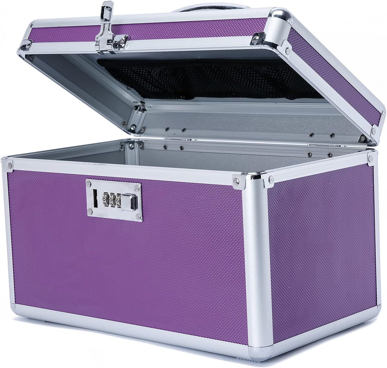 V178-26981-139670-00 Locking Combination Medicine Box (Purple/Medium) - Image 1