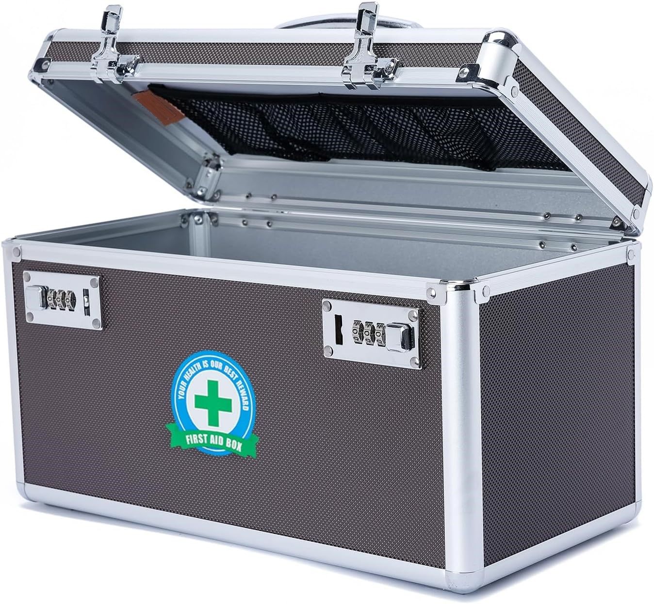 V178-27111-139668-00 Portable Combination Medicine Box (Coffee/Large) - Image 1