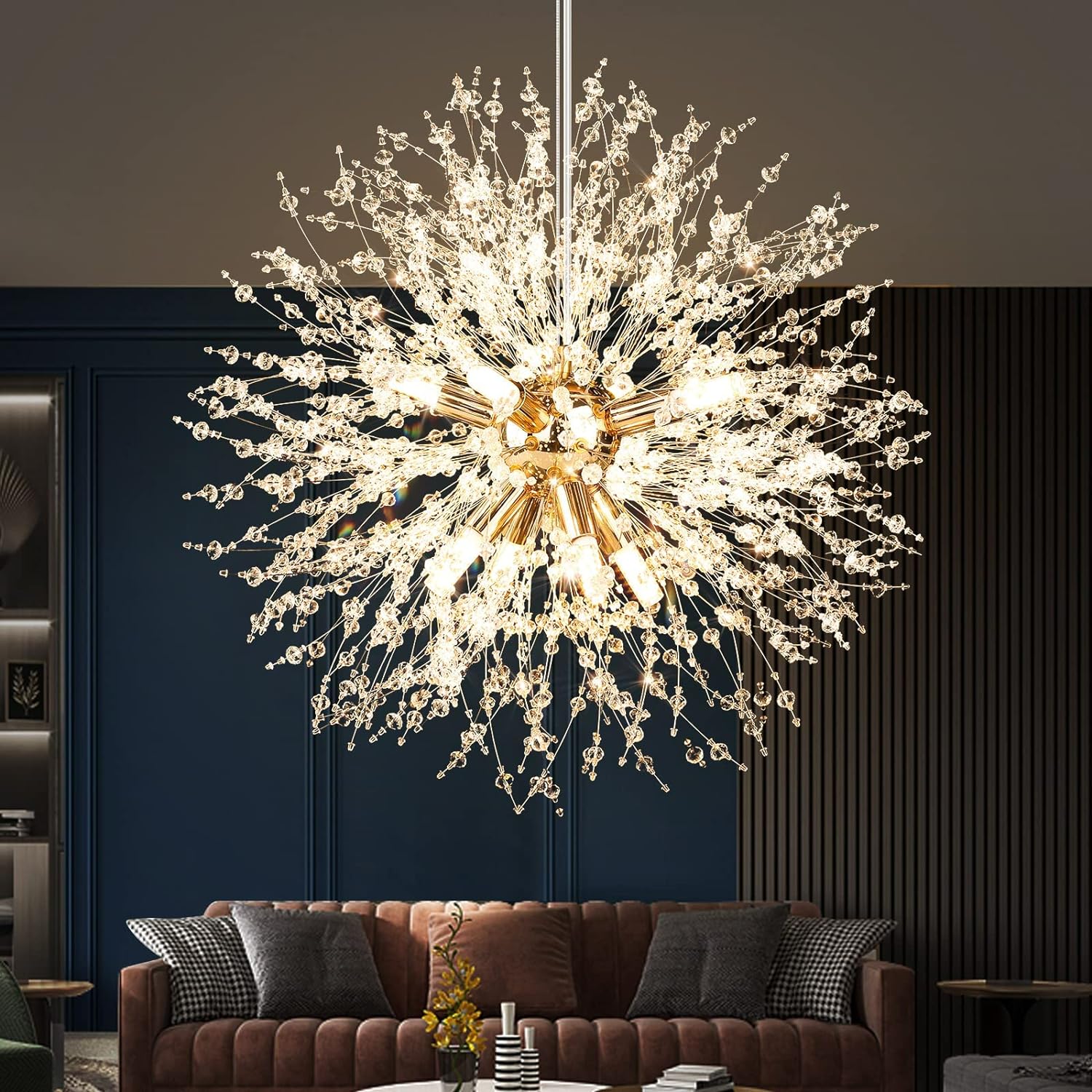 V178-37571-139686-00 Modern Crystal Chandelier Firework, 8 Lights - Image 1