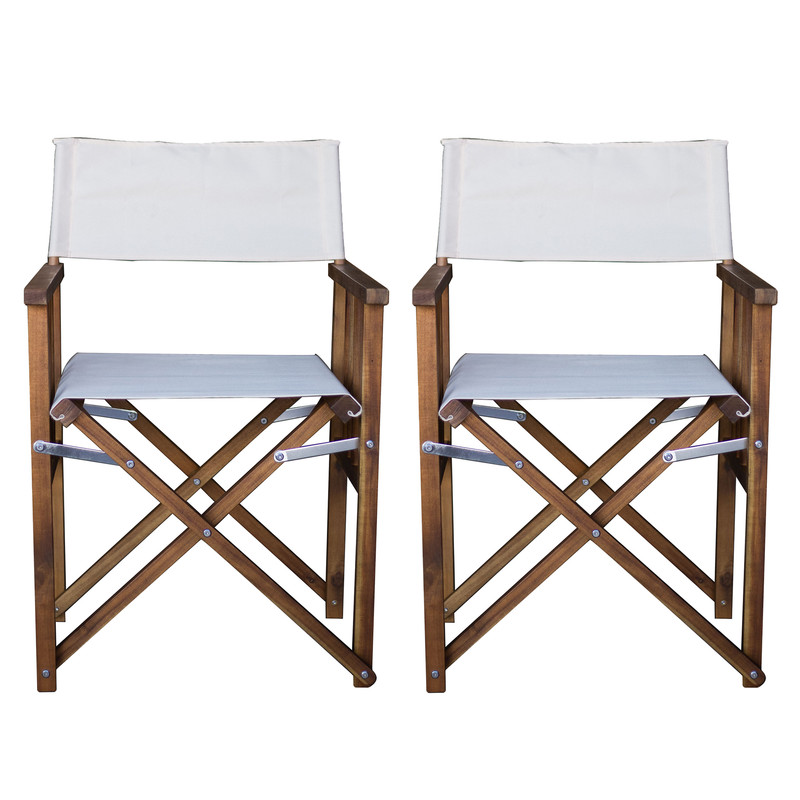 V179-QF-DIR-2-66831-00 Set of 2 director chairs - Image 1