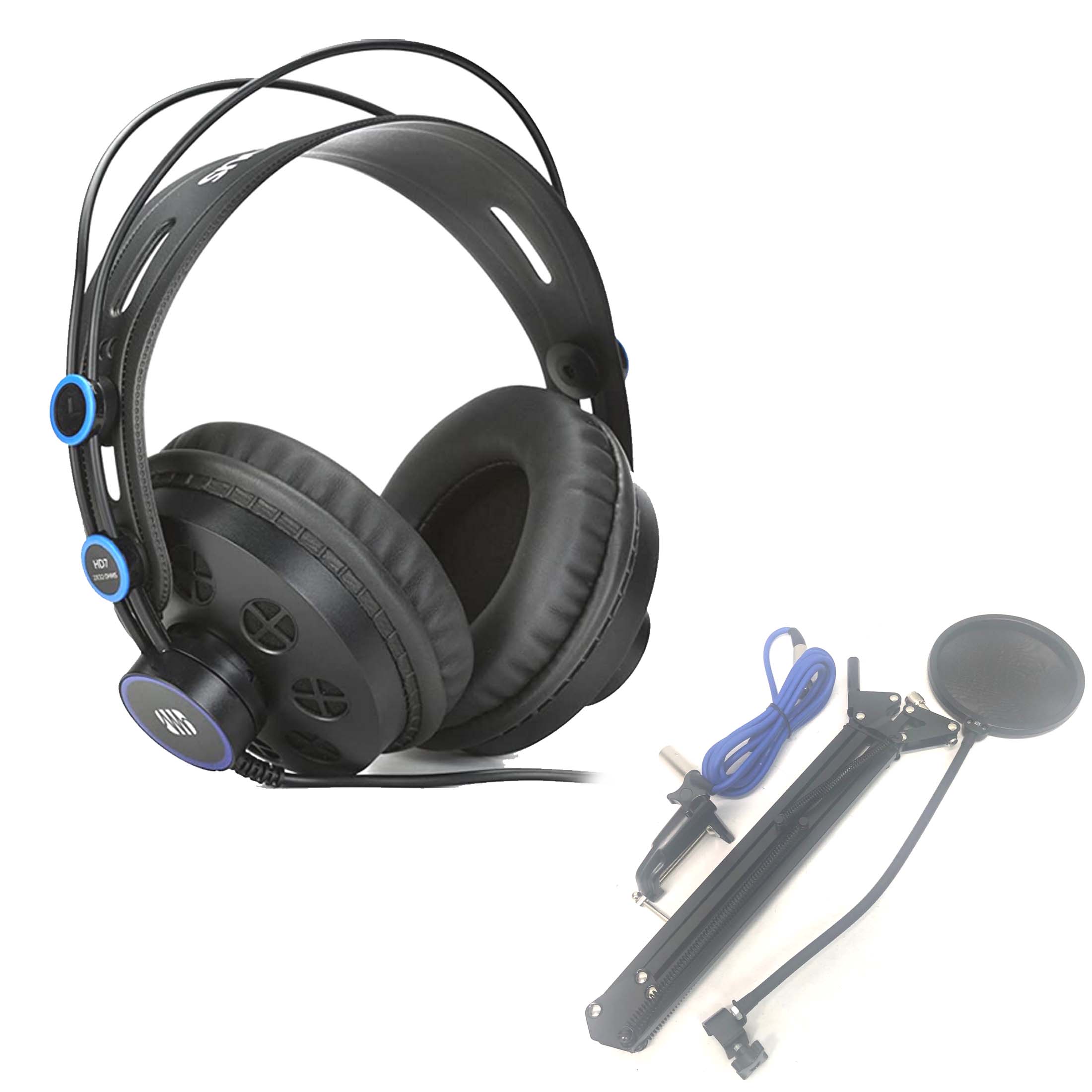 V185-BROADCAST-69683-00 Presonus HD7 Monitor Studio Wired Headphones with Bonus Broadcast Pack - Image 1