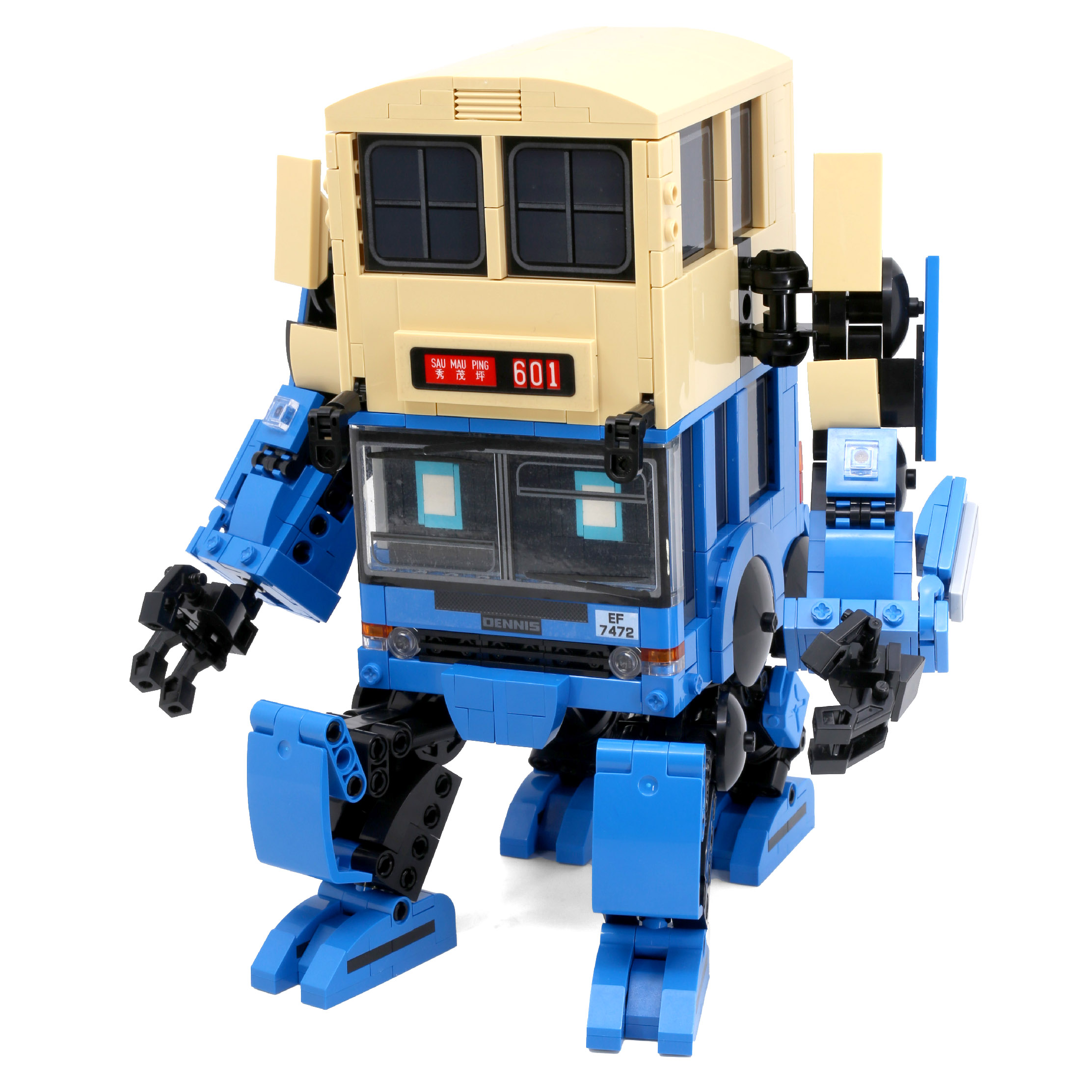 V185-KB38003-150505-00 Kalos Hong Kong Machines Robot Bus Dennis Building Block Set 786pcs 14+ - Image 1