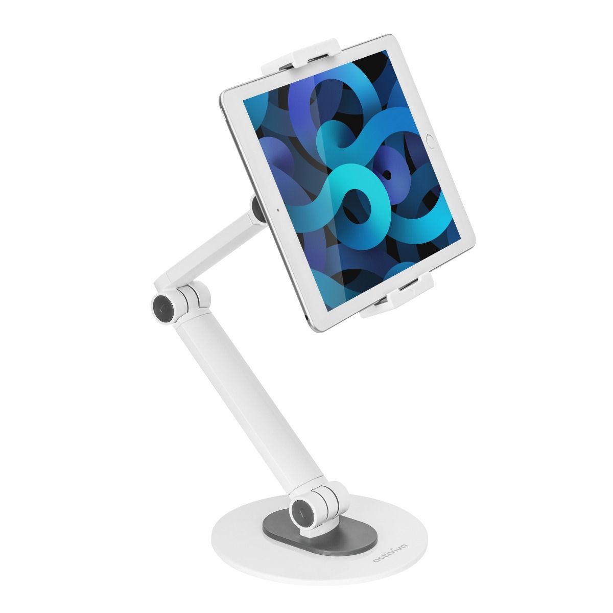 V186-ACA-TSTD-01WHT_9346396003135-1_1 activiva Universal iPad & Tablet Tabletop Stand - Image 1