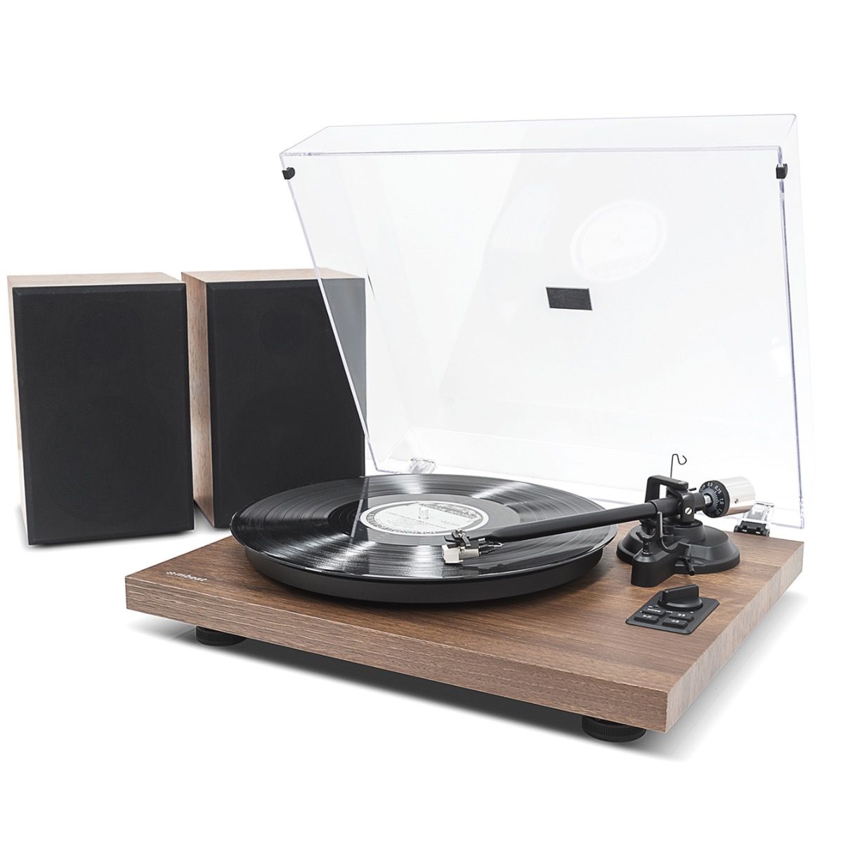 V186-MB-PT-28_mb-pt-28_mbeat_site_1_1 mbeat Hi-Fi Turntable with Bookshelf Speakers and Bluetooth Streaming - Image 1