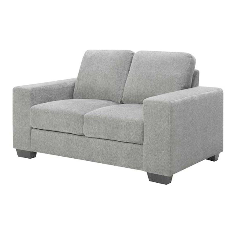 V195-MORGAN-2S-90528-00 Morgan 2 Seater Fabric Sofa Light Grey - Image 1