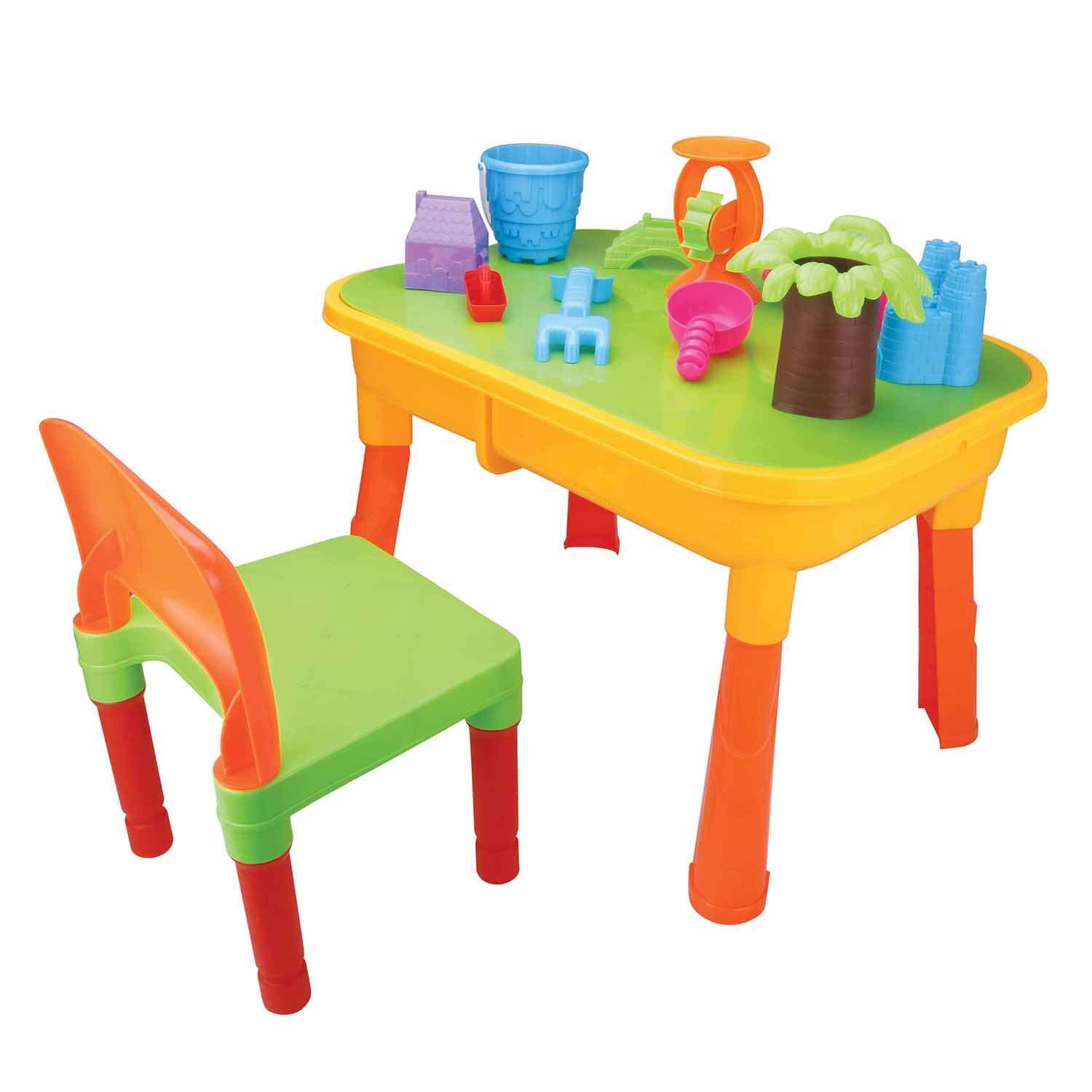 V196-8111-175024-00 Children's 2-in-1 Sand & Water Table, Includes 18 Play Accessories - Image 1