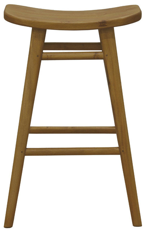 V199-BR068OVR-189614-00 Aria Oval Solid Timber Counter Stool (Caramel) - Image 1