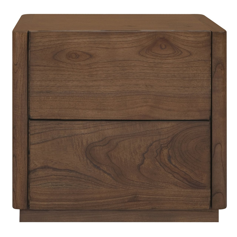 V199-BS002GTYWN-210552-00 Gatsby 2-Drawer Bedside Table (Walnut) - Image 1