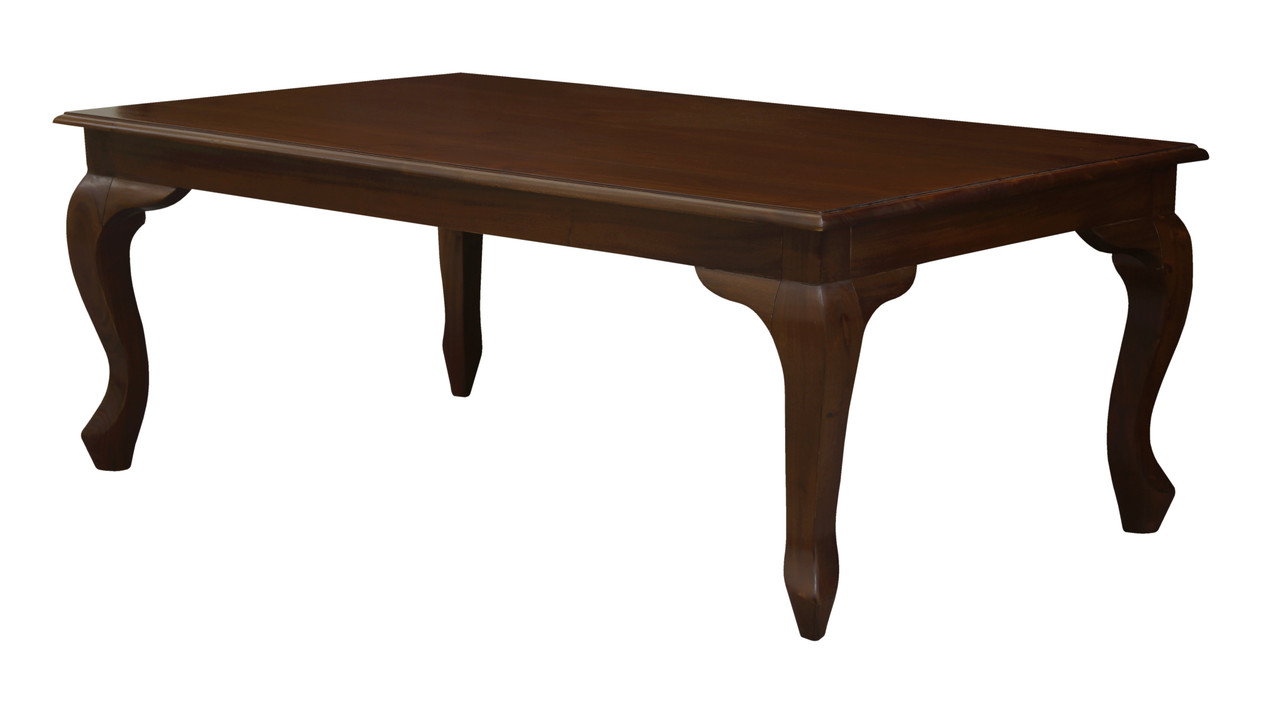 V199-CT12070QAM-204437-00 Queen Anne Coffee Table 120 x 70 cm - Mahogany - Image 1