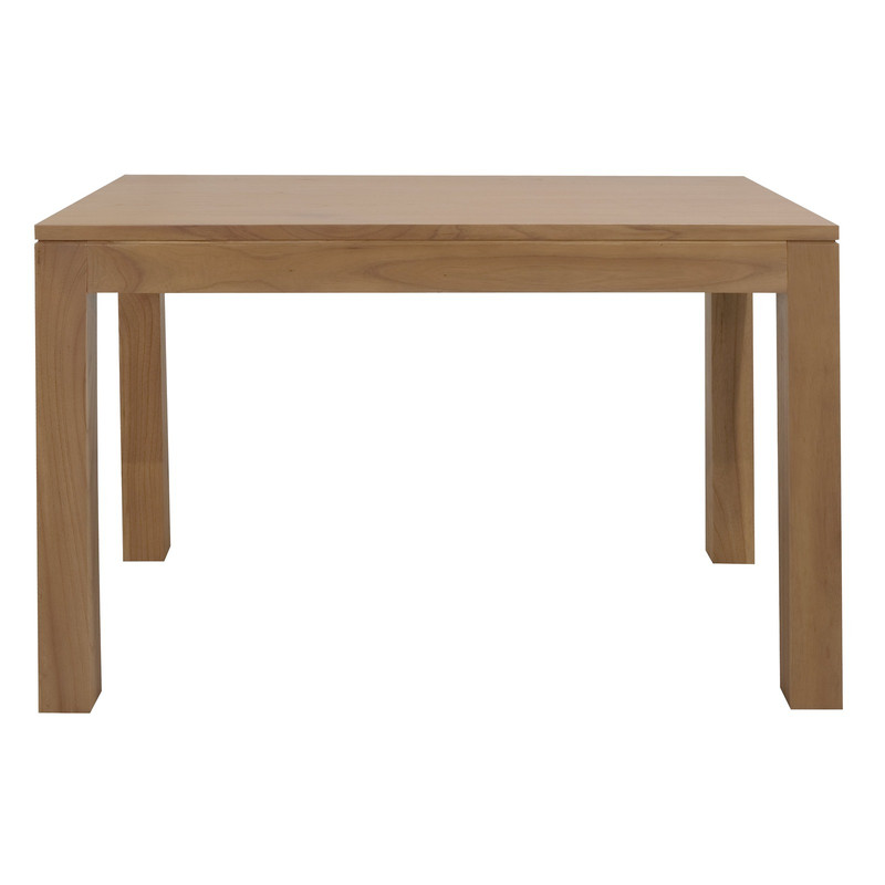 V199-DT12070TAMDNI-202504141841-00 Amsterdam Solid Mindi Timber Dining Table 120 x 70 cm (Natural) - Image 1