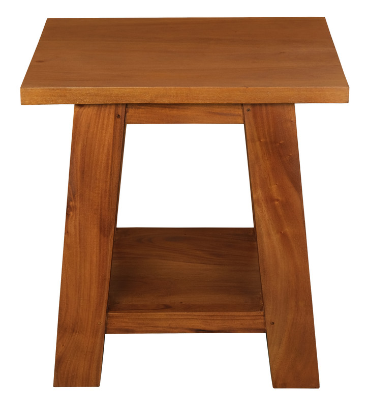 V199-LT000JSLP-189655-00 Tokyo Solid Mahogany Timber Lamp Table (Light Pecan) - Image 1