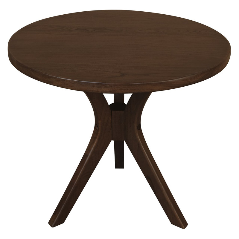 V199-LT055GTYWN-210569-00 Gatsby Round Side Table - Large (Walnut) - Image 1