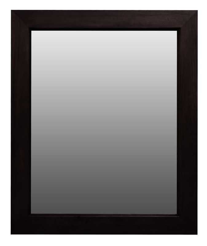 V199-MR120100WOSC-150525-00 Ascot Solid Mahogany Timber Mirror (Chocolate) - Image 1