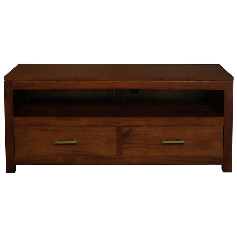 V199-SB002PNMKM-202504141847-00 Paris 2 Drawer Entertainment Unit (Mahogany) - Image 1