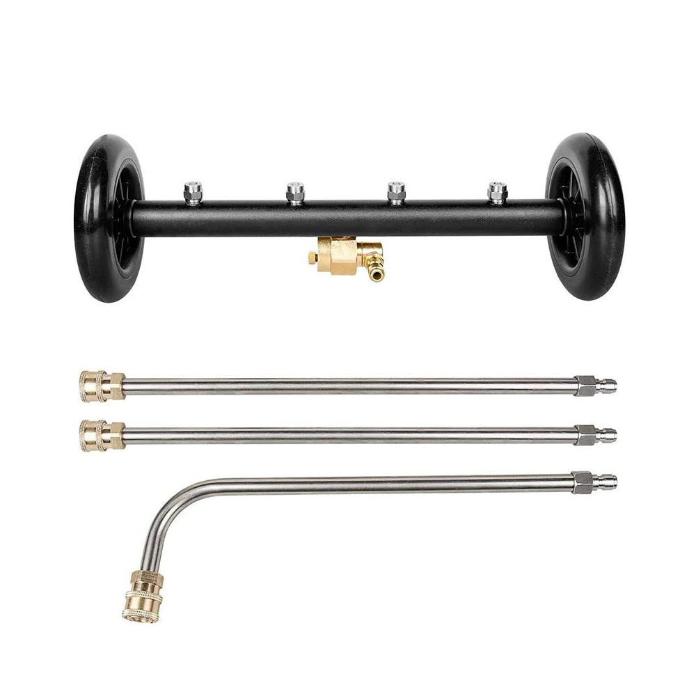 V201-CLN4000BL8AU-66210-00 High Pressure Water Spray Broom Car Chassis Undercarriage Cleaner Washer 4000PSI - Image 1